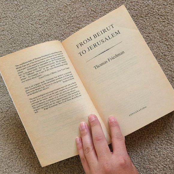 4/$20‎ From Beirut to Jerusalem by Thomas Friedman - Paperback - Picture 2 of 5